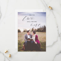 De twee zullen één religieuze foto worden