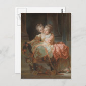 De twee zussen - Jean-Honoré Fragonard Briefkaart (Voorkant / Achterkant)