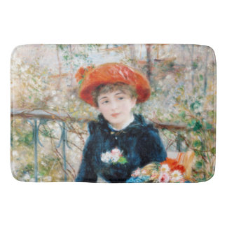 De twee zussen op de terrace Auguste Renoir Badmat