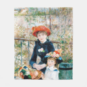 De twee zussen op de terrace Auguste Renoir Fleece Deken