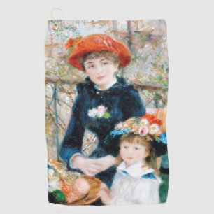 De twee zussen op de terrace Auguste Renoir Golfhanddoek