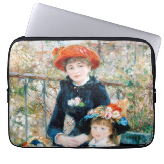 De twee zussen op de terrace Auguste Renoir Laptop Sleeve
