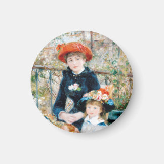 De twee zussen op de terrace Auguste Renoir Magneet