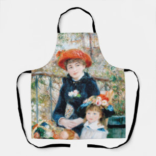 De twee zussen op de terrace Auguste Renoir Schort