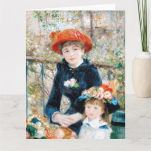 De Twee Zusters, Op het terras Auguste  Renoir    Kaart