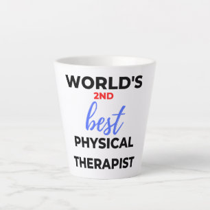 De tweede beste fysieke therapist ter wereld 2 latte mok