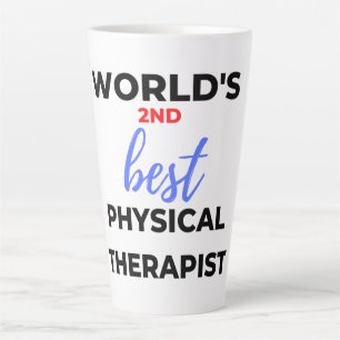 De tweede beste fysieke therapist ter wereld 2 latte mok