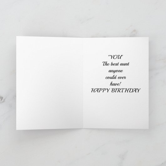 DE TWEEDE DAG WIL MIJN BESTE OOIT **BEDRAG ** KAAR KAART (Binnen)