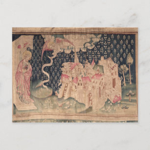 De tweede engel kondigt de herfst van Babylon aan Briefkaart