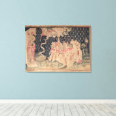 De tweede engel kondigt de herfst van Babylon aan Canvas Afdruk (Insitu (Houten vloer))