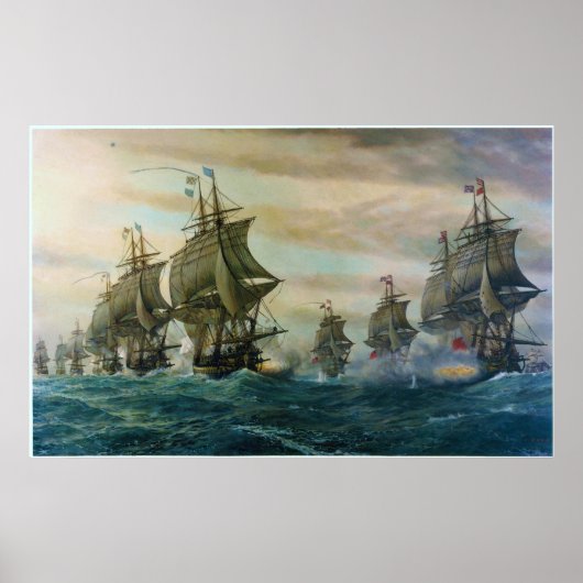 De tweede slag om de Virginia Capes Poster (Voorkant)