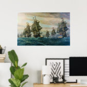 De tweede slag om de Virginia Capes Poster (Thuiskantoor)