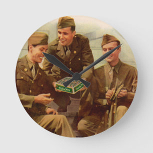 De Tweede Wereldoorlog van 1940 en soldaten met sn Ronde Klok