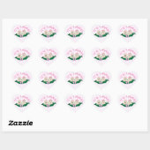 De tweeling Meisjes Roze in Peapod Stickers (Vel)