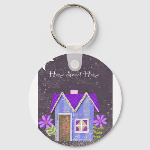 De Twilight Garden (Maarts viooltje & Indigo) Sleutelhanger