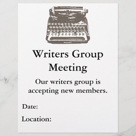 de typemachine - flyer (Voorkant)