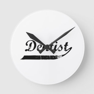 De Typografie van de tandarts Ronde Klok