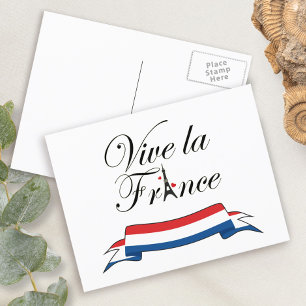 De Typografie van La Frankrijk van Vive Briefkaart