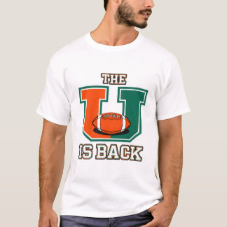 De U Is Terug Oranje en Groen College Football Fa T-shirt