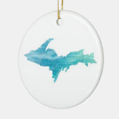 De U.P., Michigan's Ornament op het hoogste schier (Links)