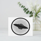 DE UFO-AANVAL BRIEFKAART (Staand voorkant)