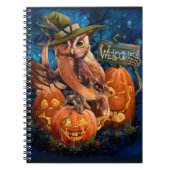 De uil in het magische pet en haar pompoenvrienden notitieboek (Voorkant)