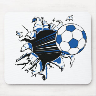 De Uitbarsting van het voetbal Muismat