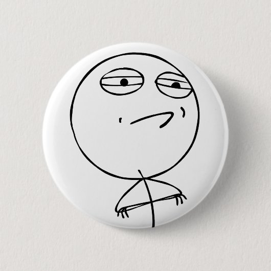 De uitdaging aanvaardde knoop van de Guy Ronde Button 5,7 Cm (Voorkant)