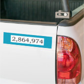 De uiteindelijke Tally Bumpersticker (Op Truck)