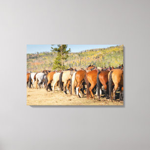 De Uiteinden van het paard Canvas Afdruk