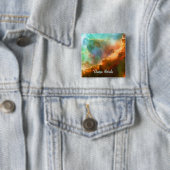 De uitgebreide regio Omega Nebula Vierkante Button 5,1 Cm (In situ)