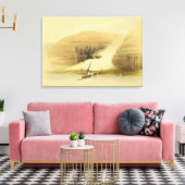 De uitgegraven tempel van Abu Simbel uit "Egypte e Canvas Afdruk (Insitu (Woonkamer))