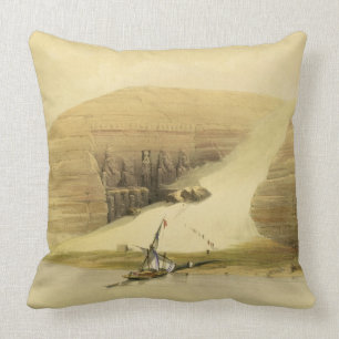 De uitgegraven tempel van Abu Simbel uit "Egypte e Kussen