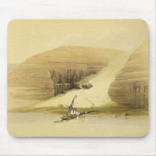 De uitgegraven tempel van Abu Simbel uit "Egypte e Muismat