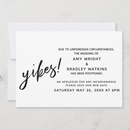 De uitgestelde aankondiging van de Humor van de br (Voorkant)