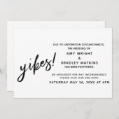 De uitgestelde aankondiging van de Humor van de br (Voorkant / Achterkant)