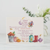 De Uitnodiging van de Afbeeldingen van de herfst (Staand voorkant)