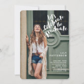 De uitnodiging van de Afstuderen Graduation Party (Voorkant)