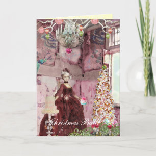 De uitnodiging van de Bal van Kerstmis