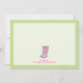 De Uitnodiging van de Bridal van de Boeken van de  (Achterkant)