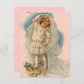 De  Uitnodiging van de Bridal van de Stijl van de  (Voorkant / Achterkant)