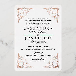 De Uitnodiging van de bruiloft - Art Nieuw met Gee