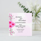 De Uitnodiging van de bruiloft Kaart Vector Sjablo (Staand voorkant)