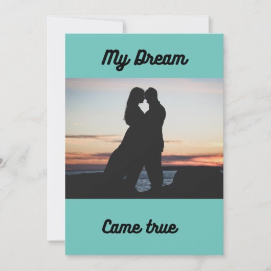 De Uitnodiging van de bruiloft met Zonnetijd past  (Voorkant)