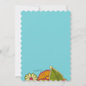 De Uitnodiging van de Extravagantie van de kleur (Achterkant)