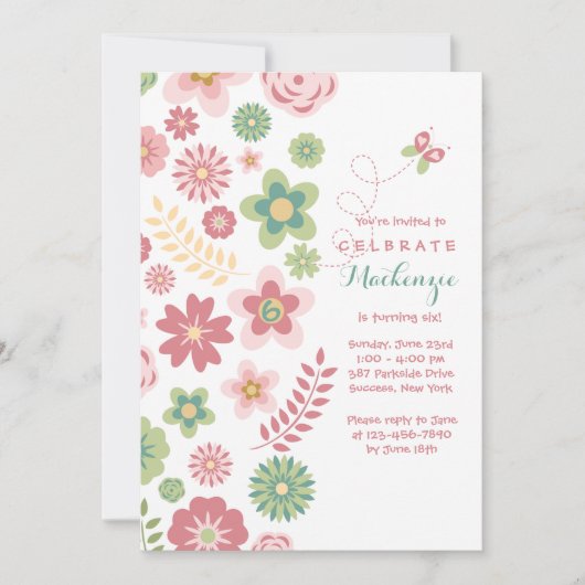 De Uitnodiging van de Fantasie van het meisje (Voorkant)