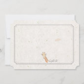 De Uitnodiging van de Foto van de Giraffe (Achterkant)