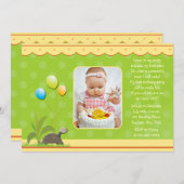 De Uitnodiging van de Foto van de Schildpad van de (Voorkant / Achterkant)