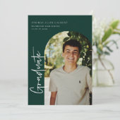 De Uitnodiging van de Foto van het Afstuderen Scri (Staand voorkant)