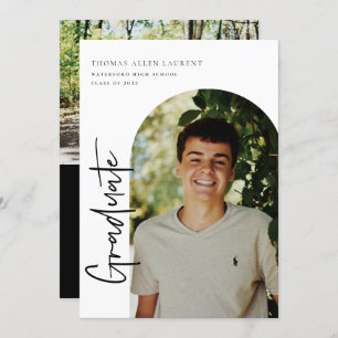 De Uitnodiging van de Foto van het Afstuderen Scri